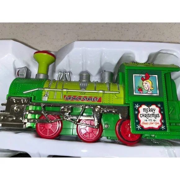 Dr. Seuss The Grinch Christmas Holiday Express Train Play Set 12pc Damaged Box - Picture 3 of 11